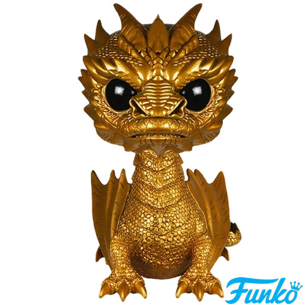 Funko POP #124 The Hobbit Smaug The Dragon Golden 6 Inch Exclusive Figure